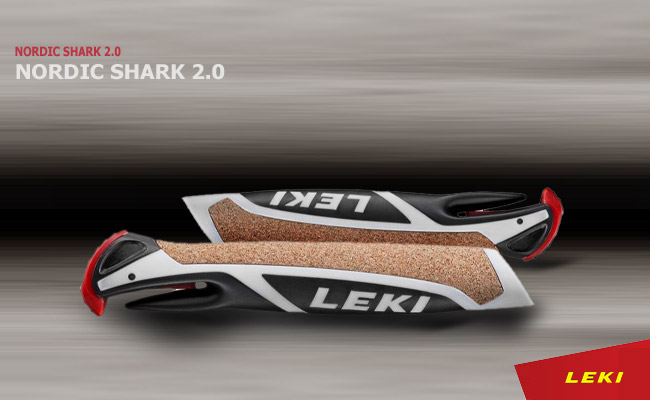 Ручка LEKI Nordic Shark 2.0 | 2 шт Black - White